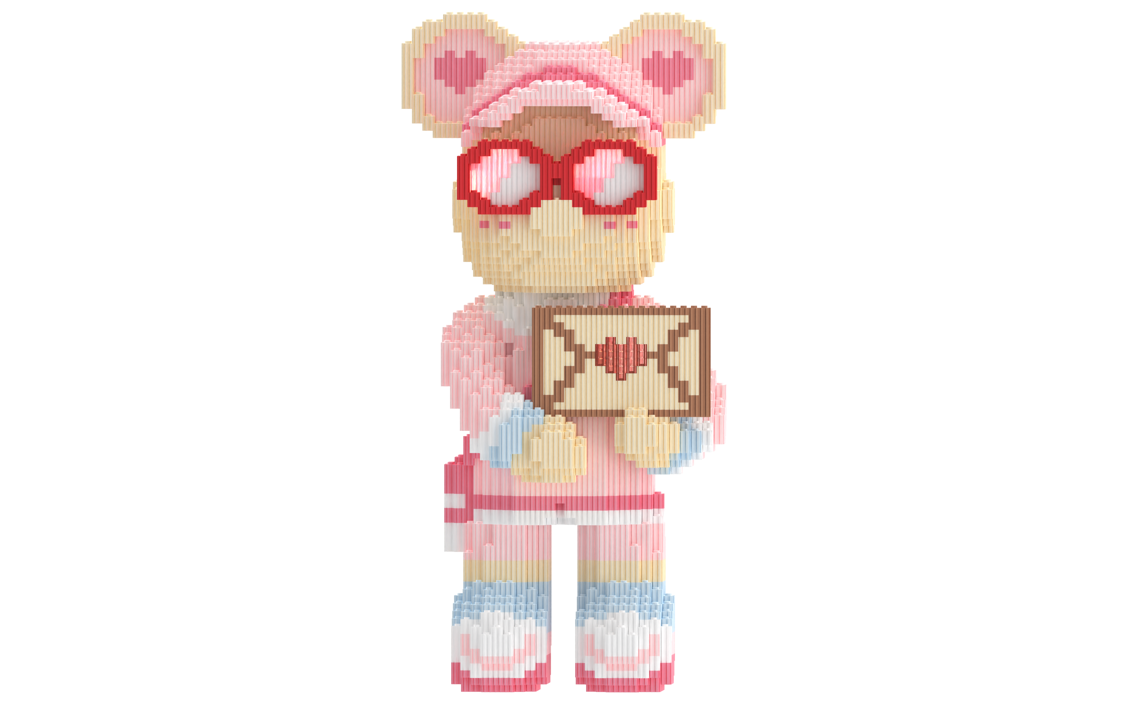 Letter Toy Bear Building Blocks Kit