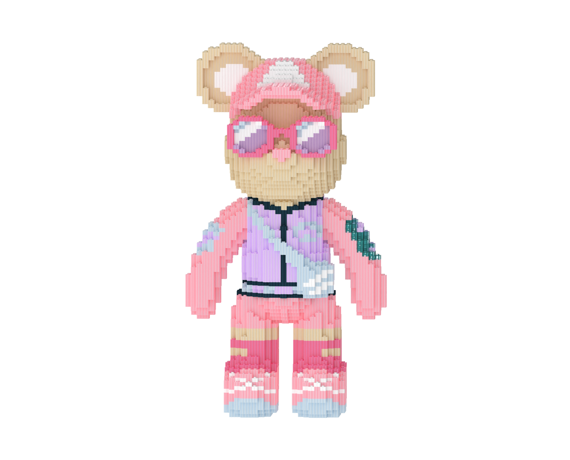 Back bag Toy Bear Building Blocks Kit