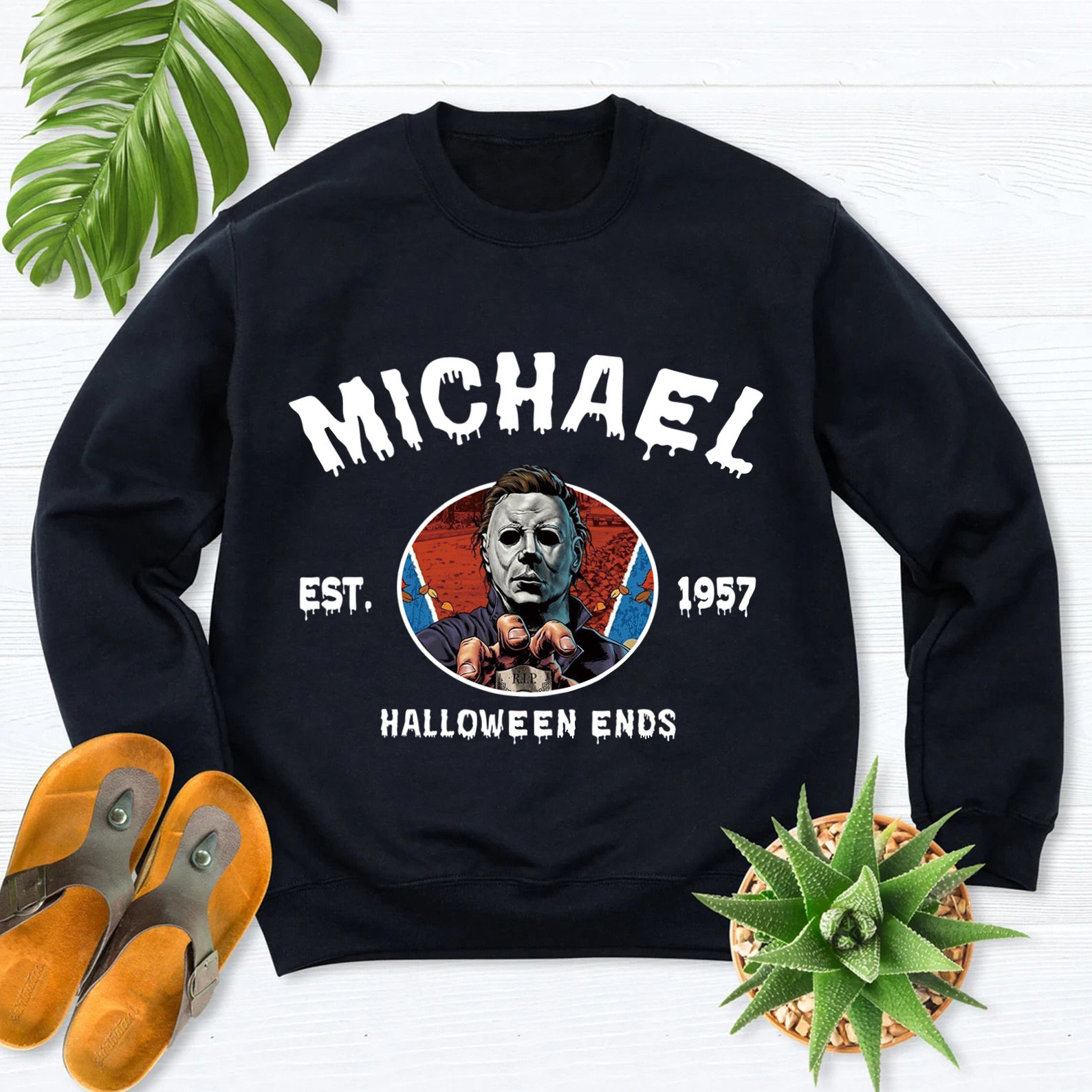 Vintage Halloween Characters Sweatshirt,Horror Movie Michael Shirt