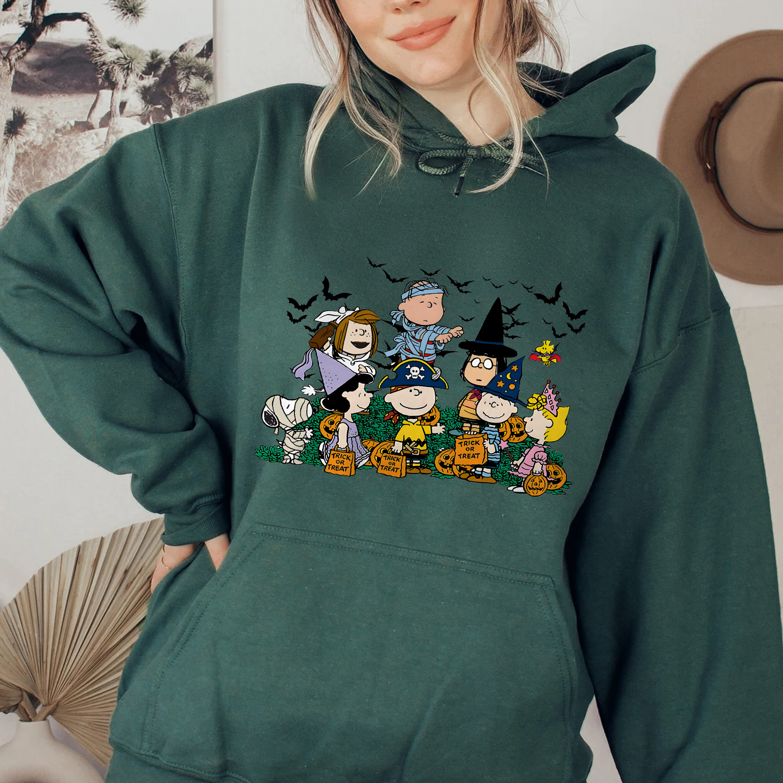 Halloween Peanuts Characters Trick or Treat Shirt