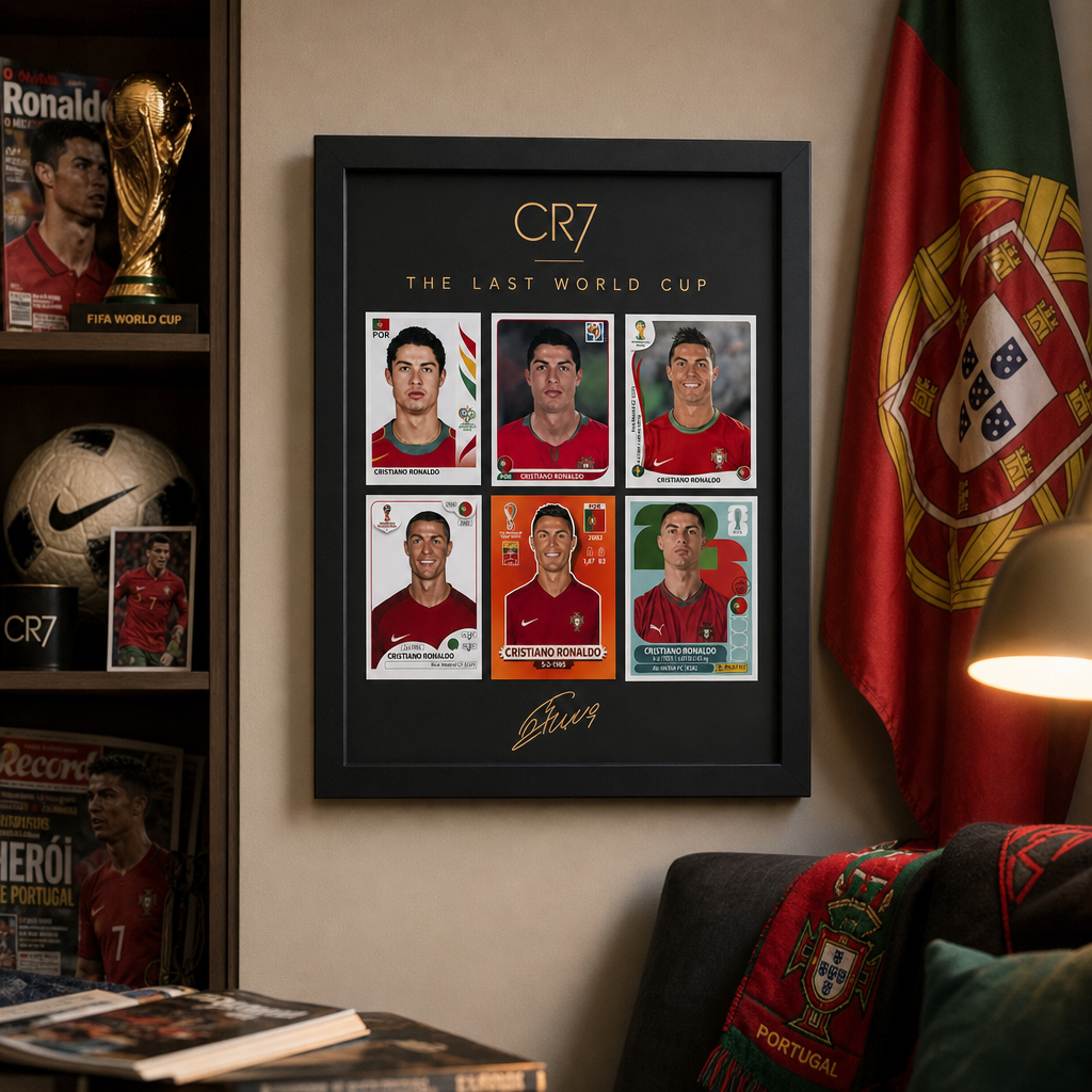 Football Legend CR7 Tribute Framed Wall Art
