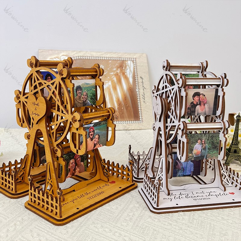 Wooden Ferris Wheel Frame: Capture Sweet Moments