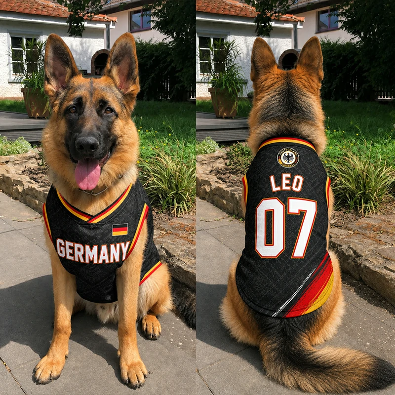 Custom World Cup Football Pet Jersey Collection