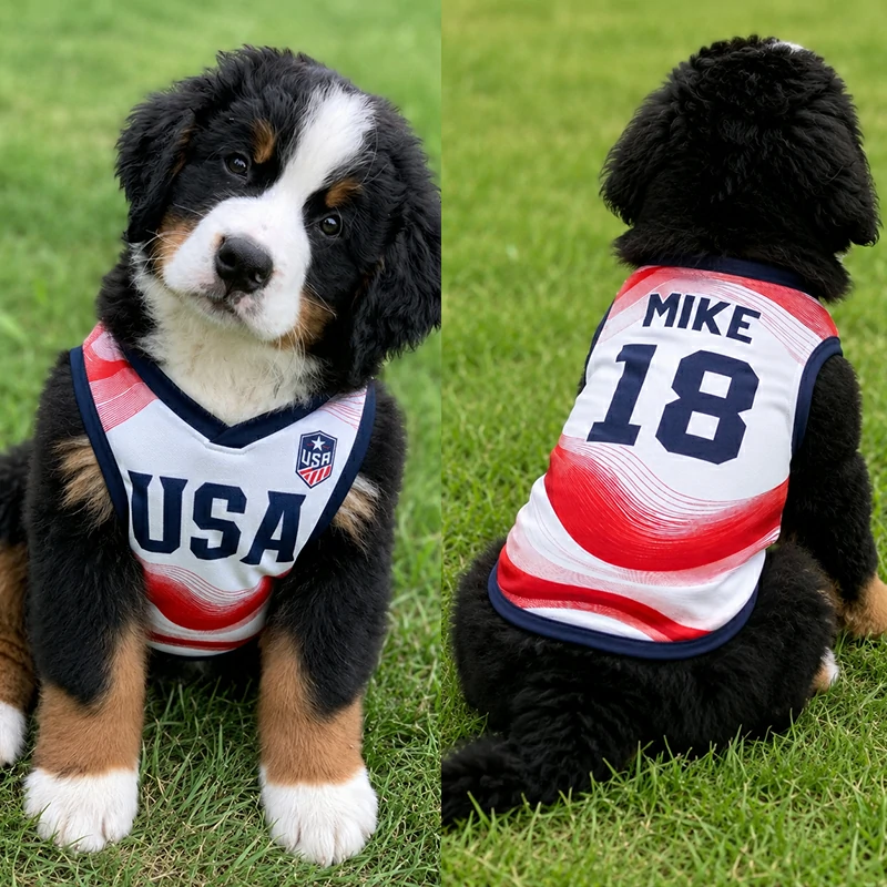 Custom World Cup Football Pet Jersey Collection