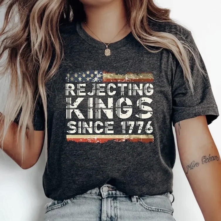 “1776 Anti - Monarchy” American Freedom Spirit Tee | Patriotic History Shirt