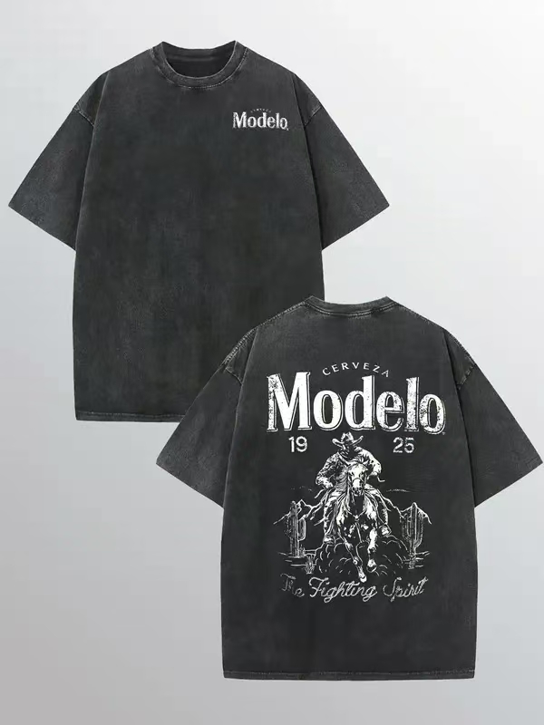 “Modelo Western Spirit” Vintage - Wash Beer Tee