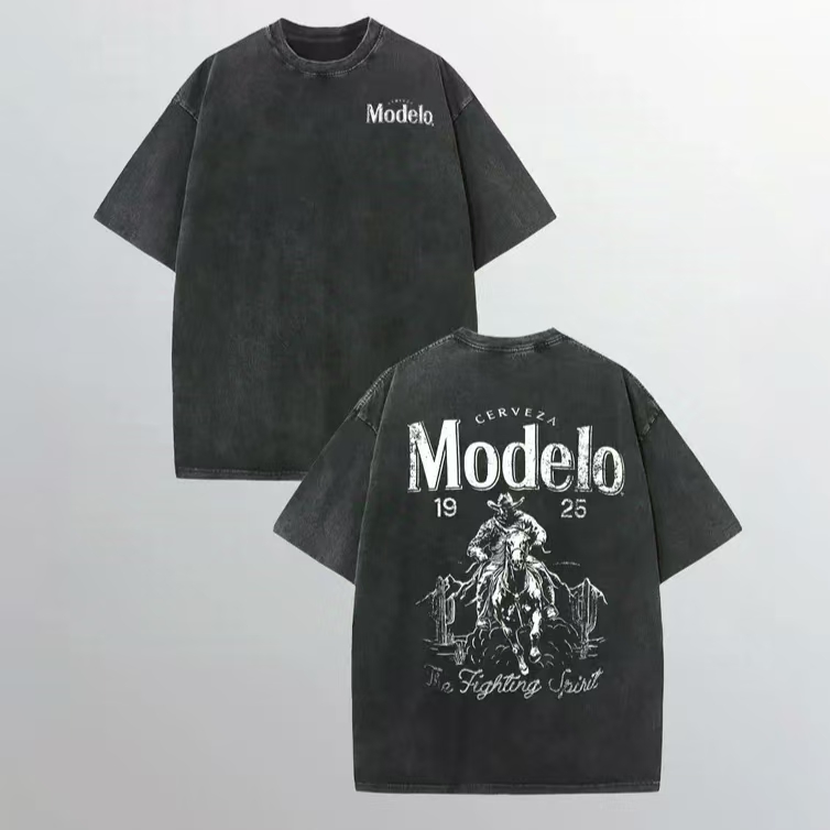 “Modelo Western Spirit” Vintage - Wash Beer Tee