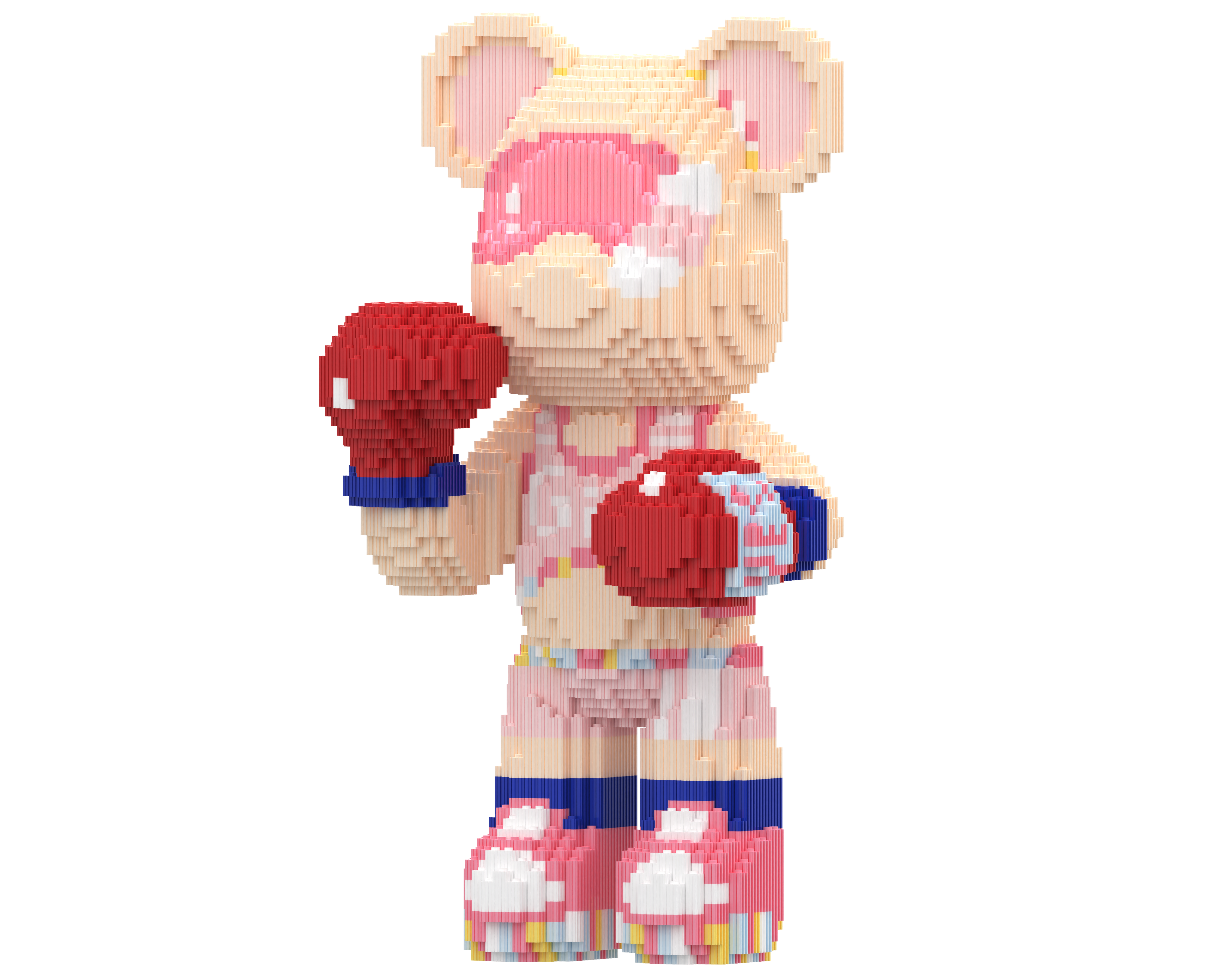 The Boxer Toy Bear Building Blocks Kit