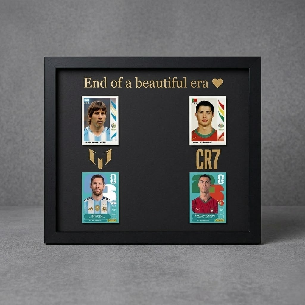 End of an Era Soccer Card Frame Display with Acrylic Option