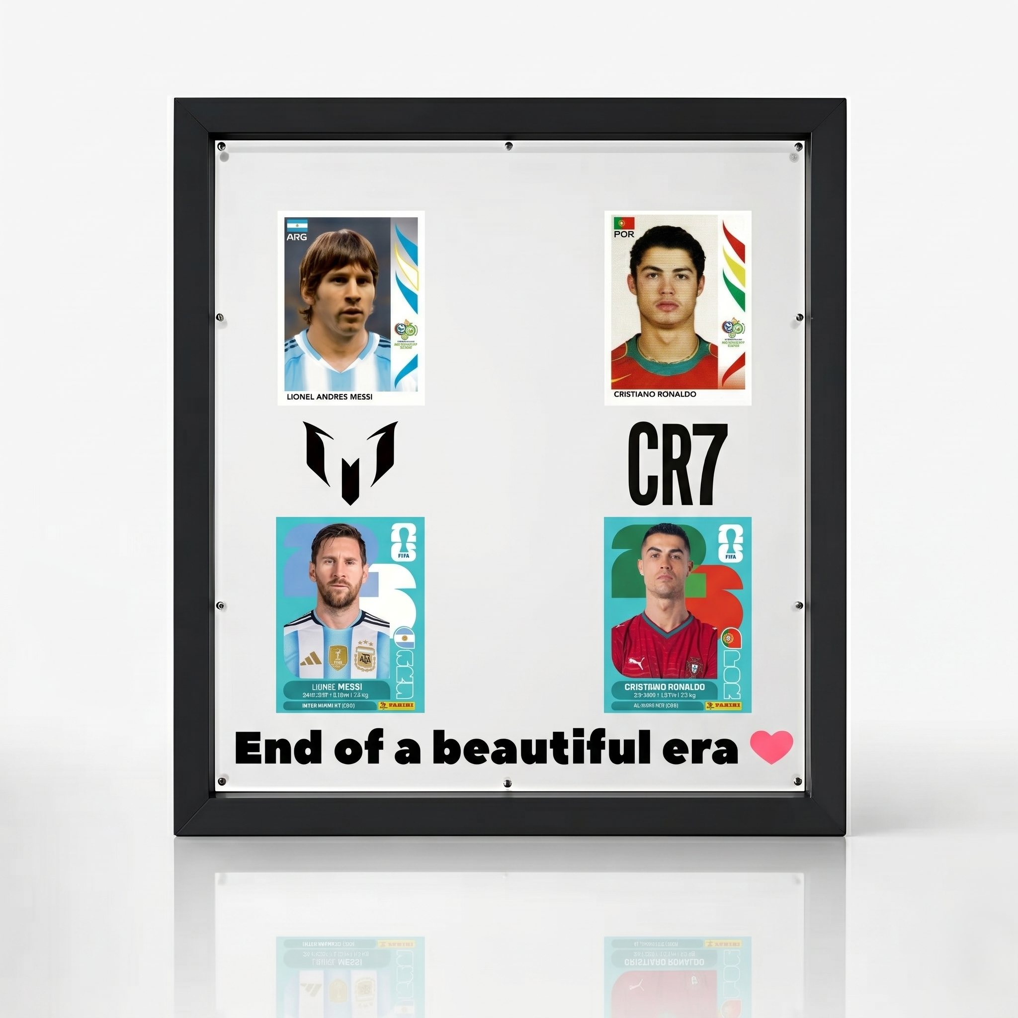 End of an Era Soccer Card Frame Display with Acrylic Option
