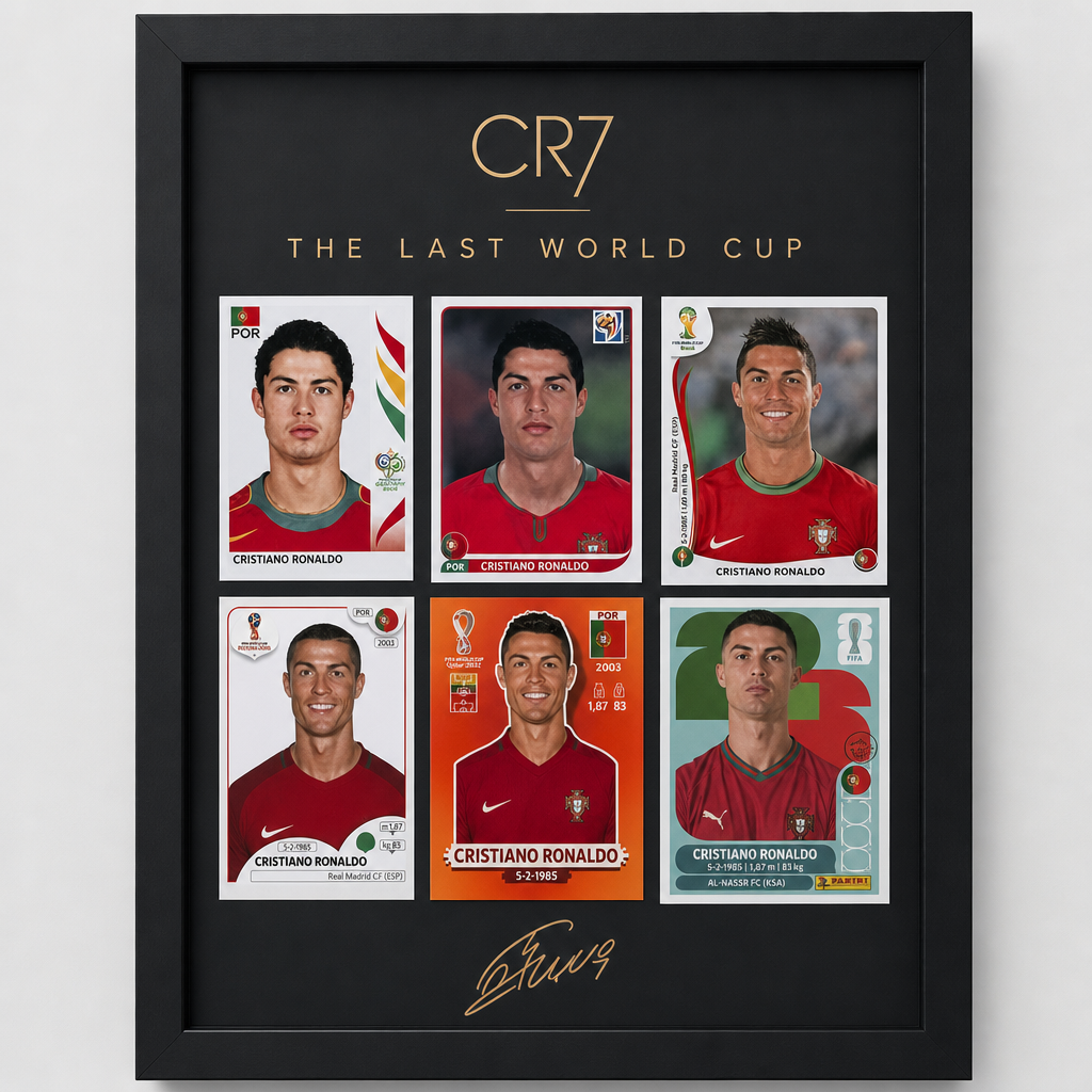 Football Legend CR7 Tribute Framed Wall Art