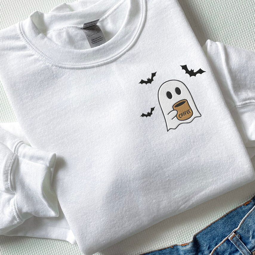 Ghosts Drinking Coffee Sweatshirt