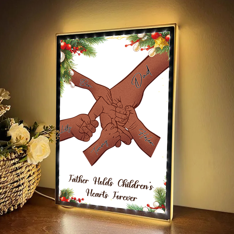 Mom/Dad Everything We Are Is Because Of You - Personalized Mirror Light Box