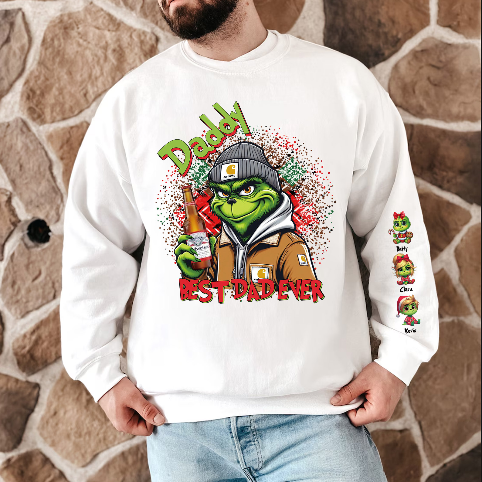 Dad drinking beer Cool T-Shirt/Sweatshirt/Hoodie 