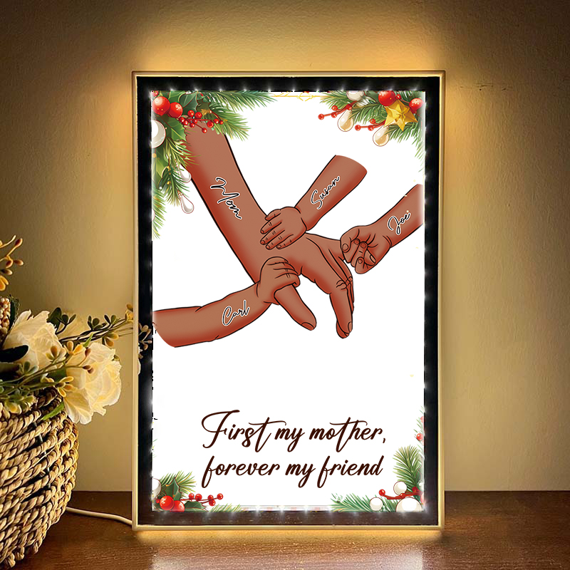 [Copy]Mom/Dad Everything We Are Is Because Of You - Personalized Mirror Light Box