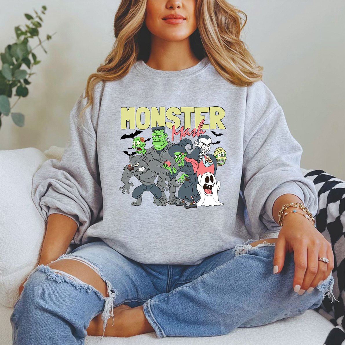 Monster Mash Adult Halloween Shirt