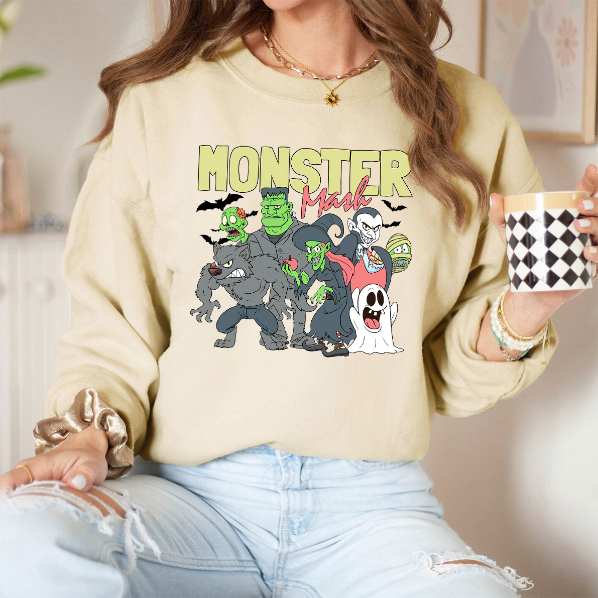 Monster Mash Adult Halloween Shirt