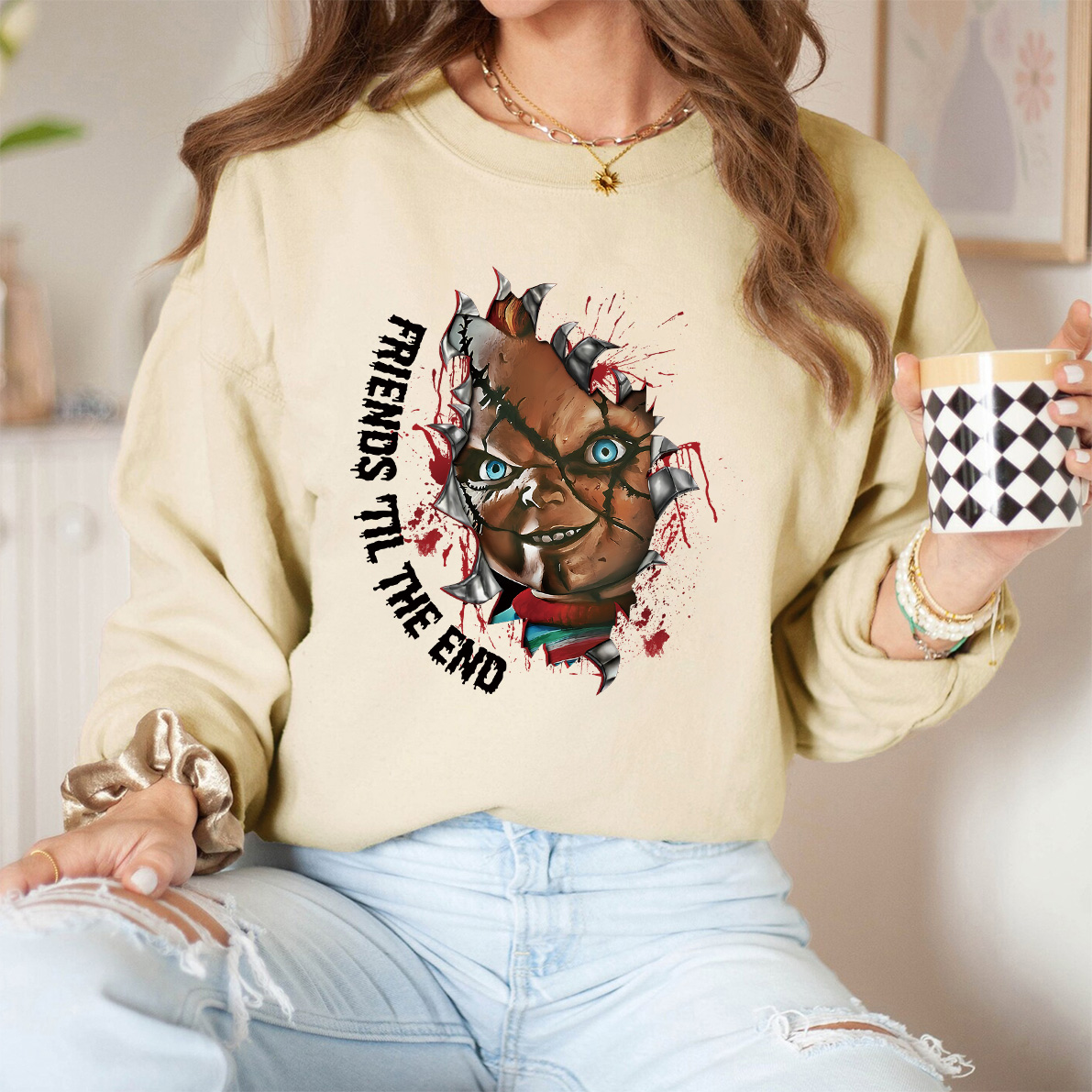 Horror Movie Character Sweatshirt