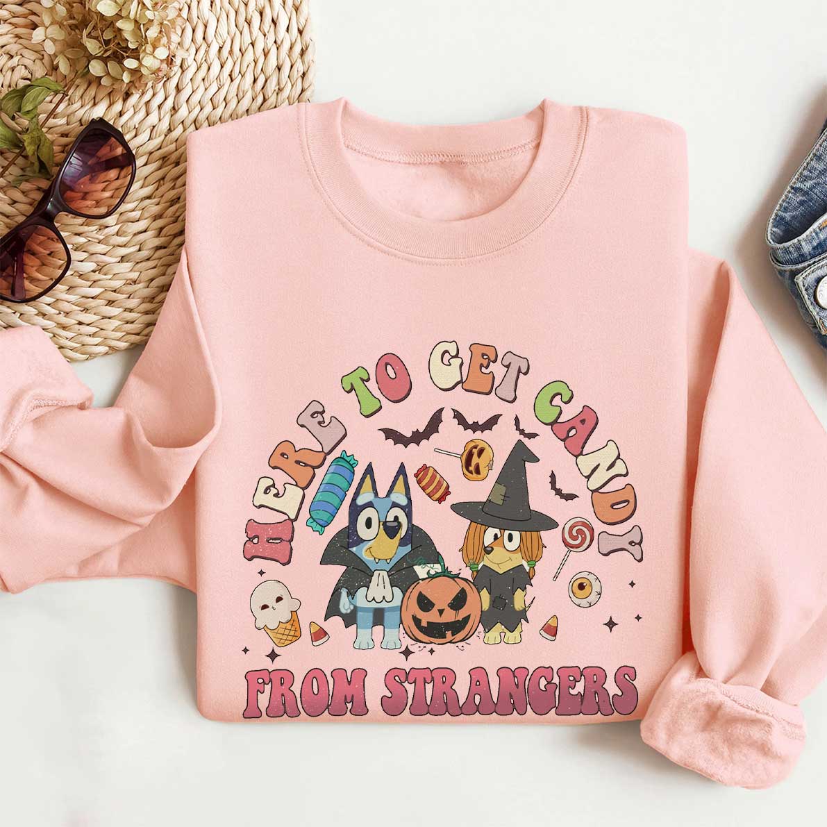Here To Get Candy From Strangers Shirt