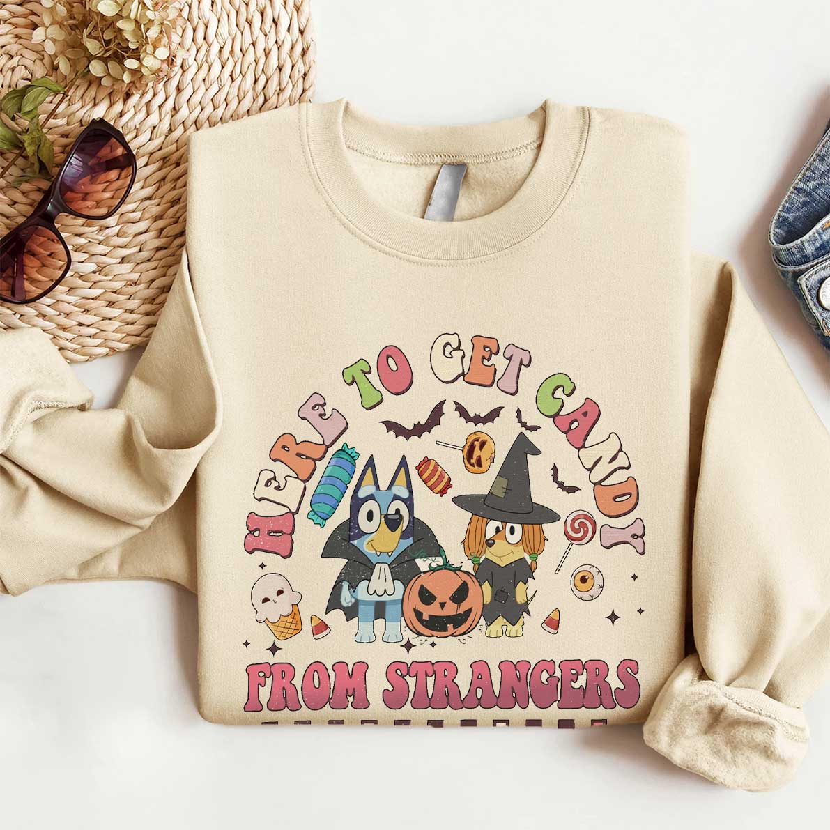 Here To Get Candy From Strangers Shirt