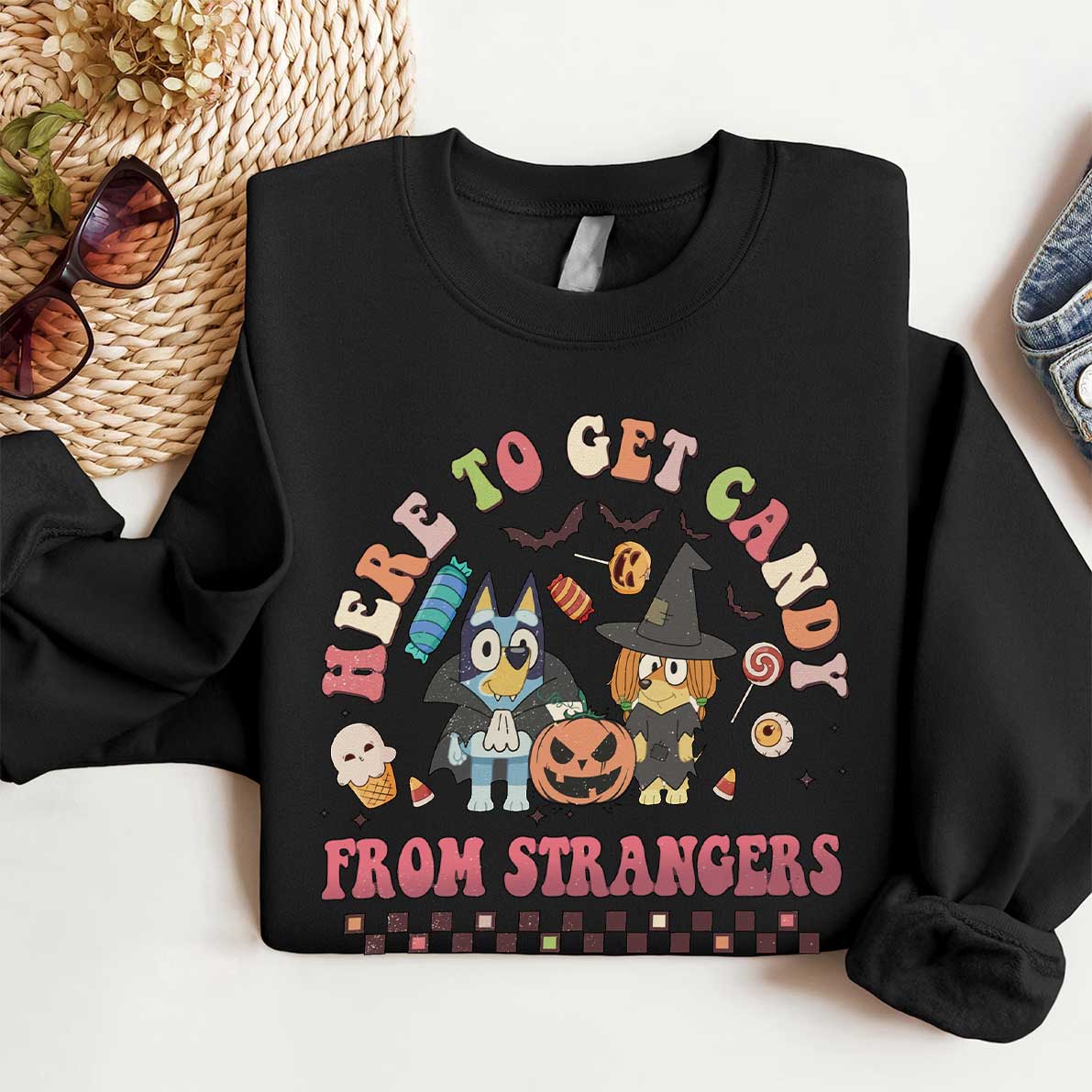 Here To Get Candy From Strangers Shirt
