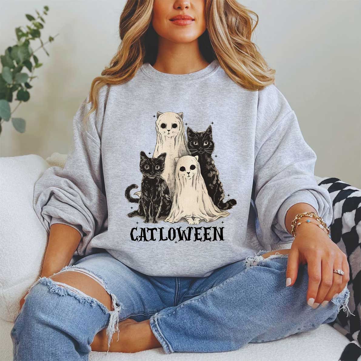 Funny Halloween Catloween Shirt