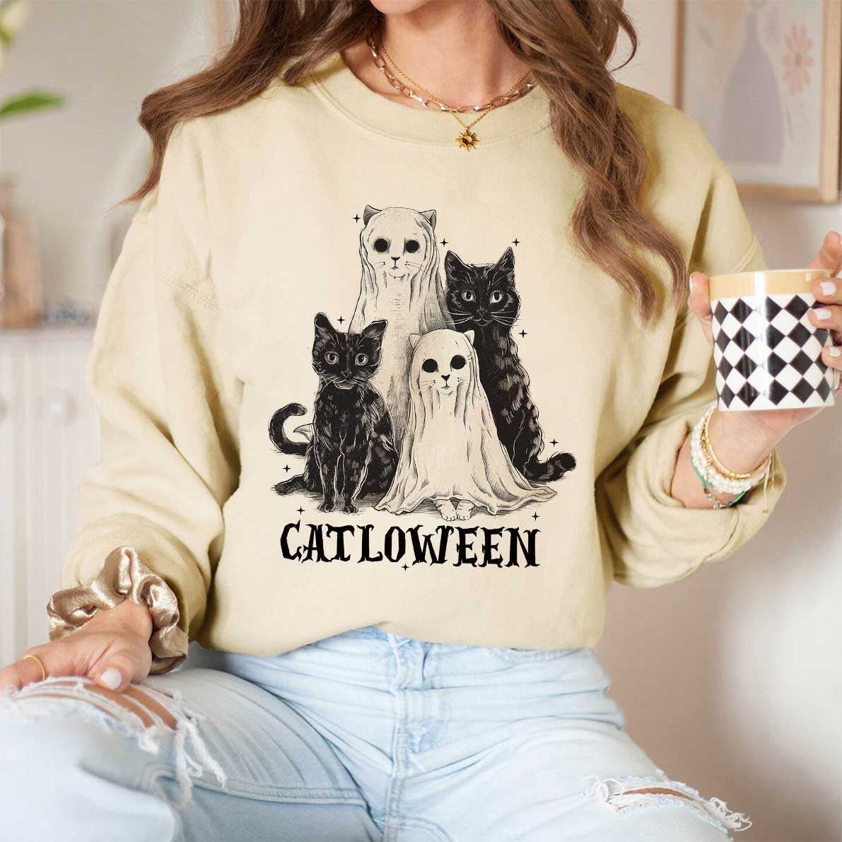 Funny Halloween Catloween Shirt