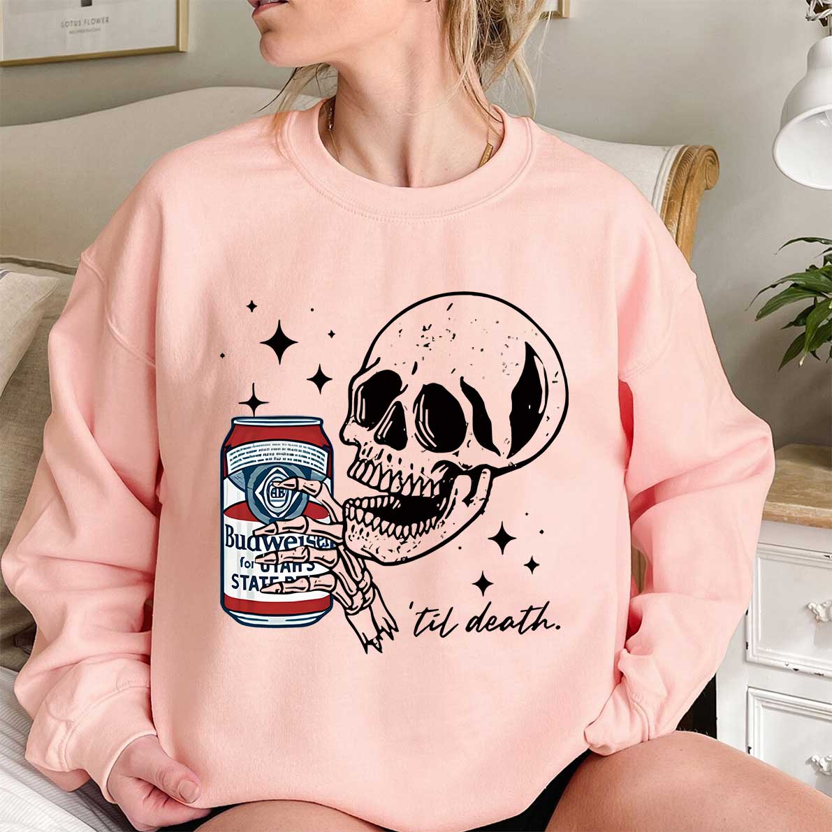 Halloween Skull Drink Sweatshirt
