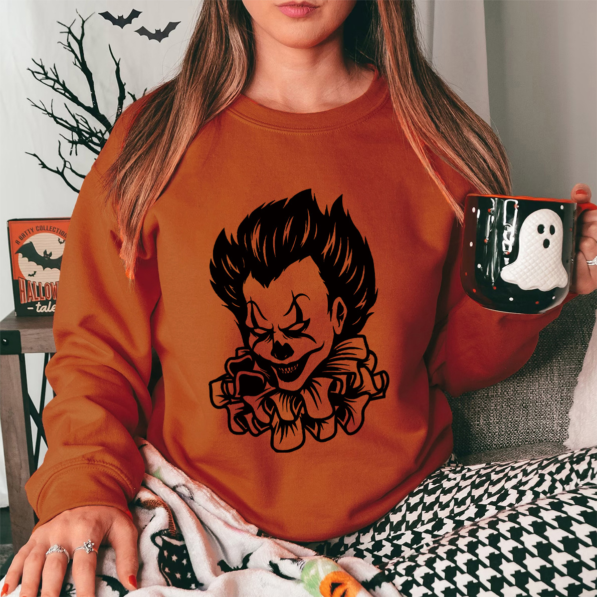 Scary Joker Clipart | Happy Halloween Shirt