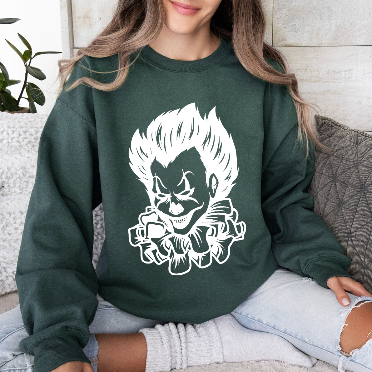 Scary Joker Clipart | Happy Halloween Shirt