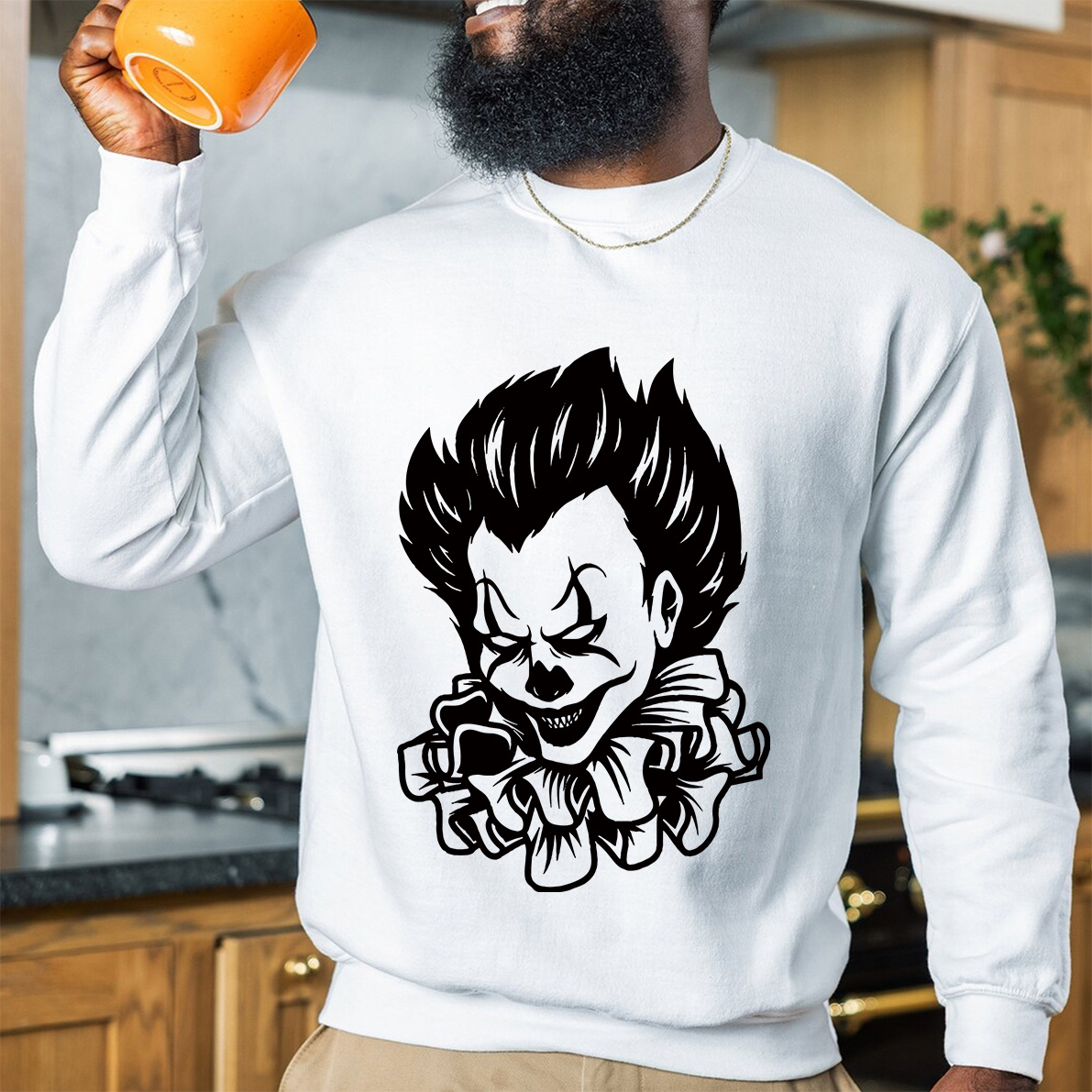 Scary Joker Clipart | Happy Halloween Shirt