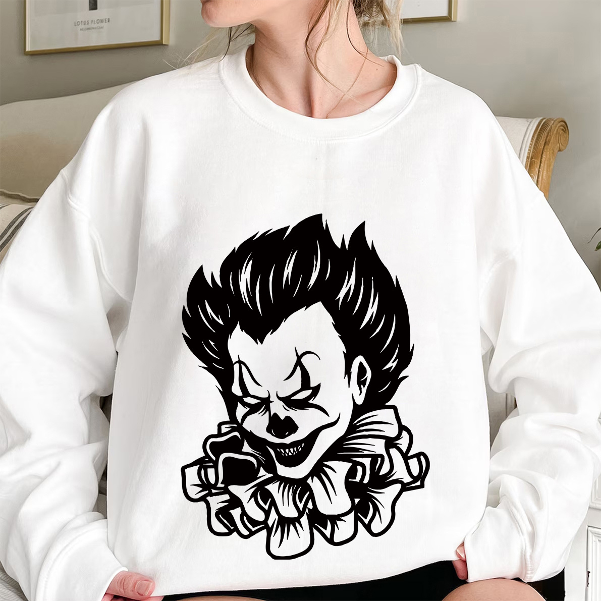Scary Joker Clipart | Happy Halloween Shirt
