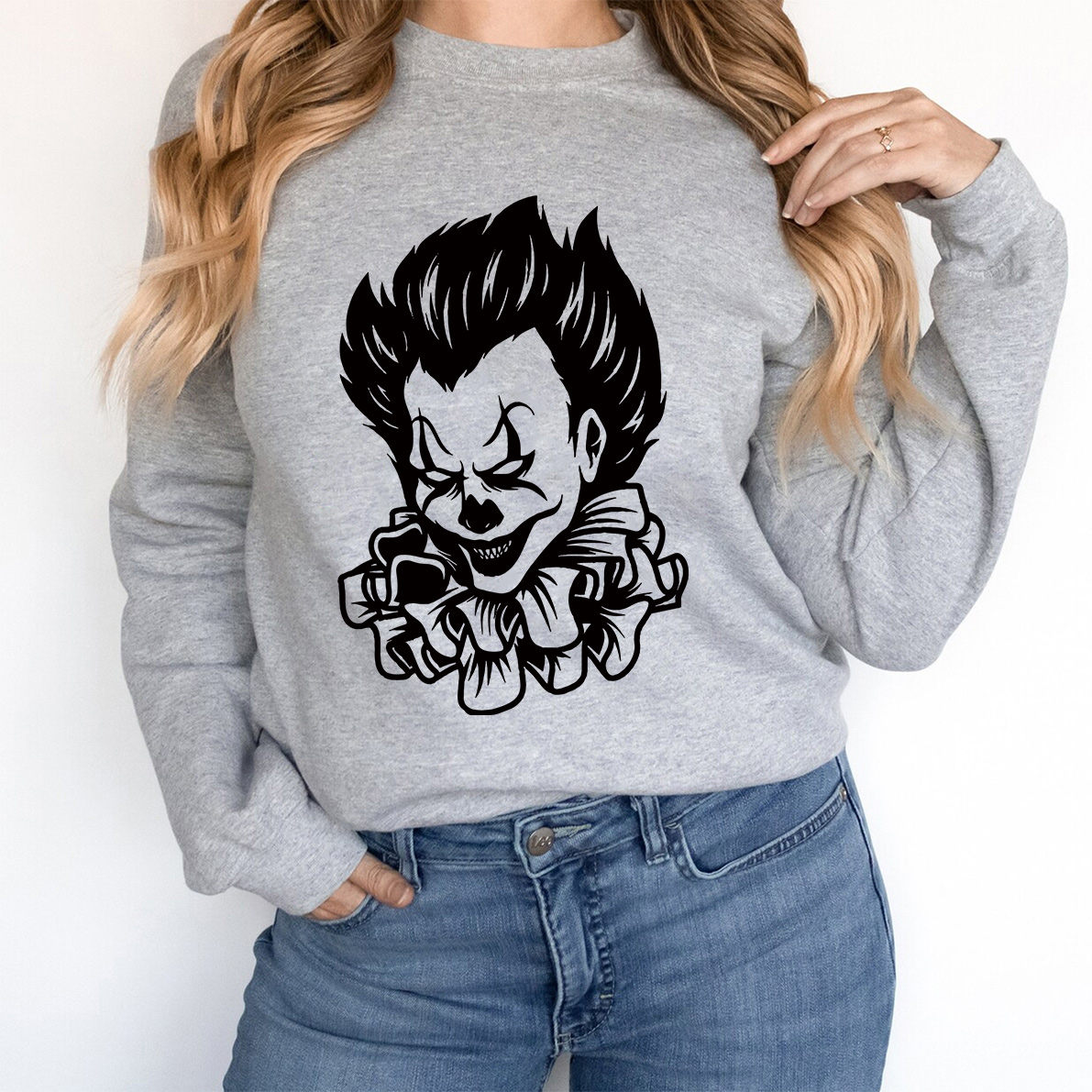 Scary Joker Clipart | Happy Halloween Shirt