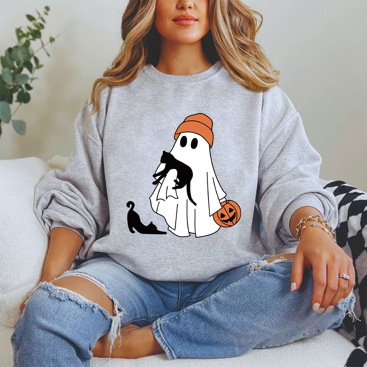 Ghost with Cats Shirt
