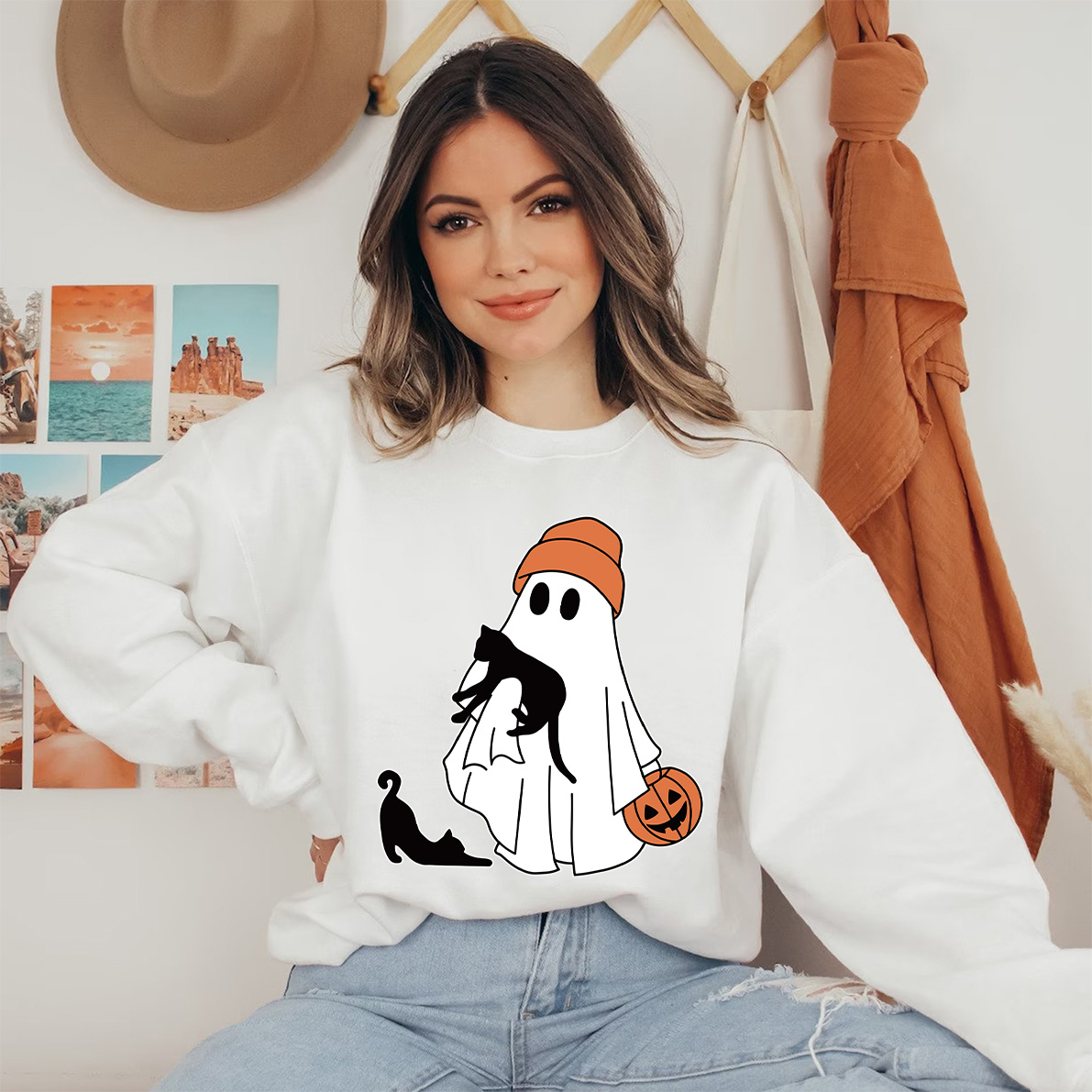 Ghost with Cats Shirt