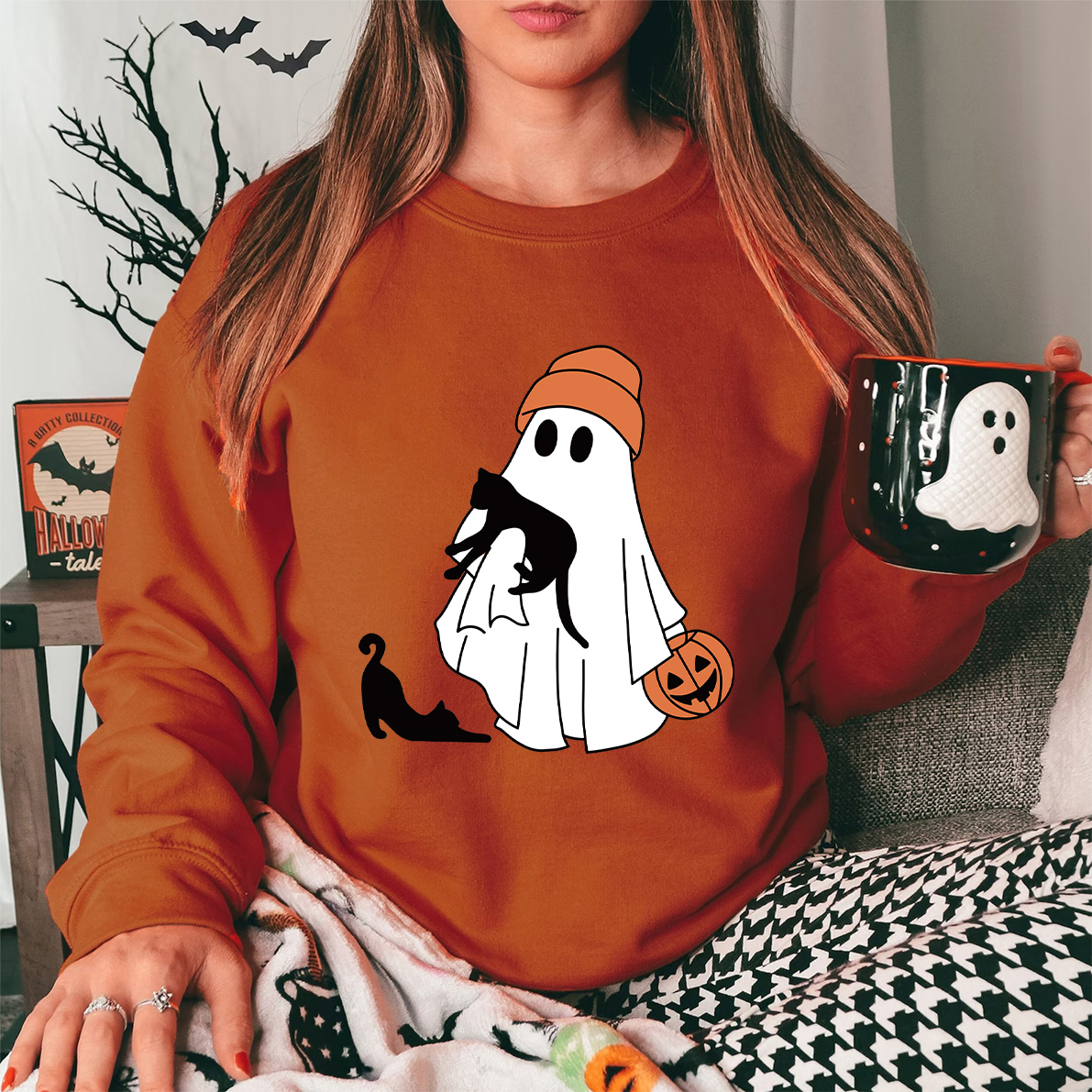 Ghost with Cats Shirt