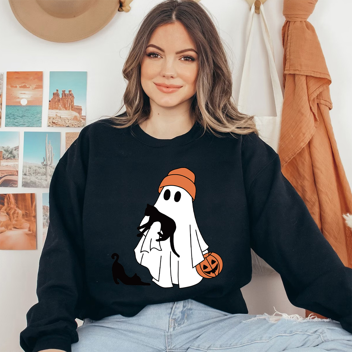 Ghost with Cats Shirt