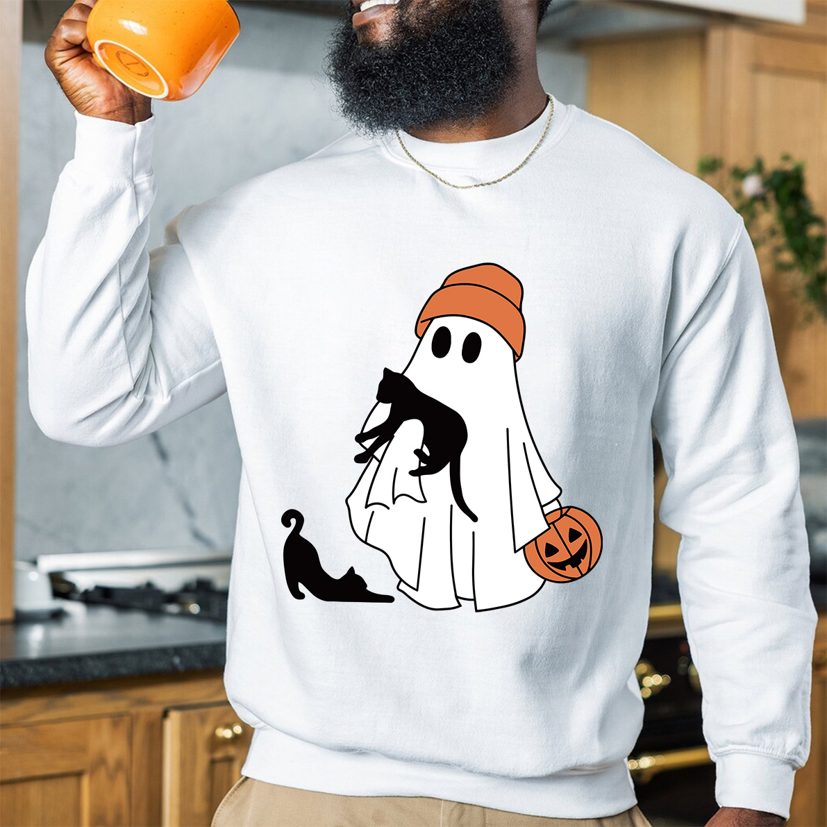 Ghost with Cats Shirt