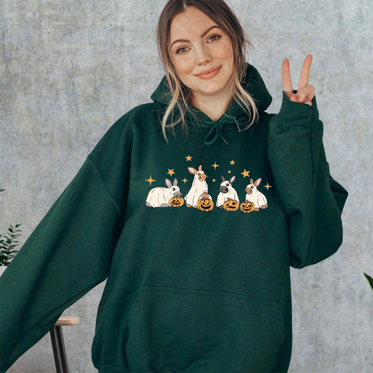 Cute rabbit ghost Hallowee Shirt