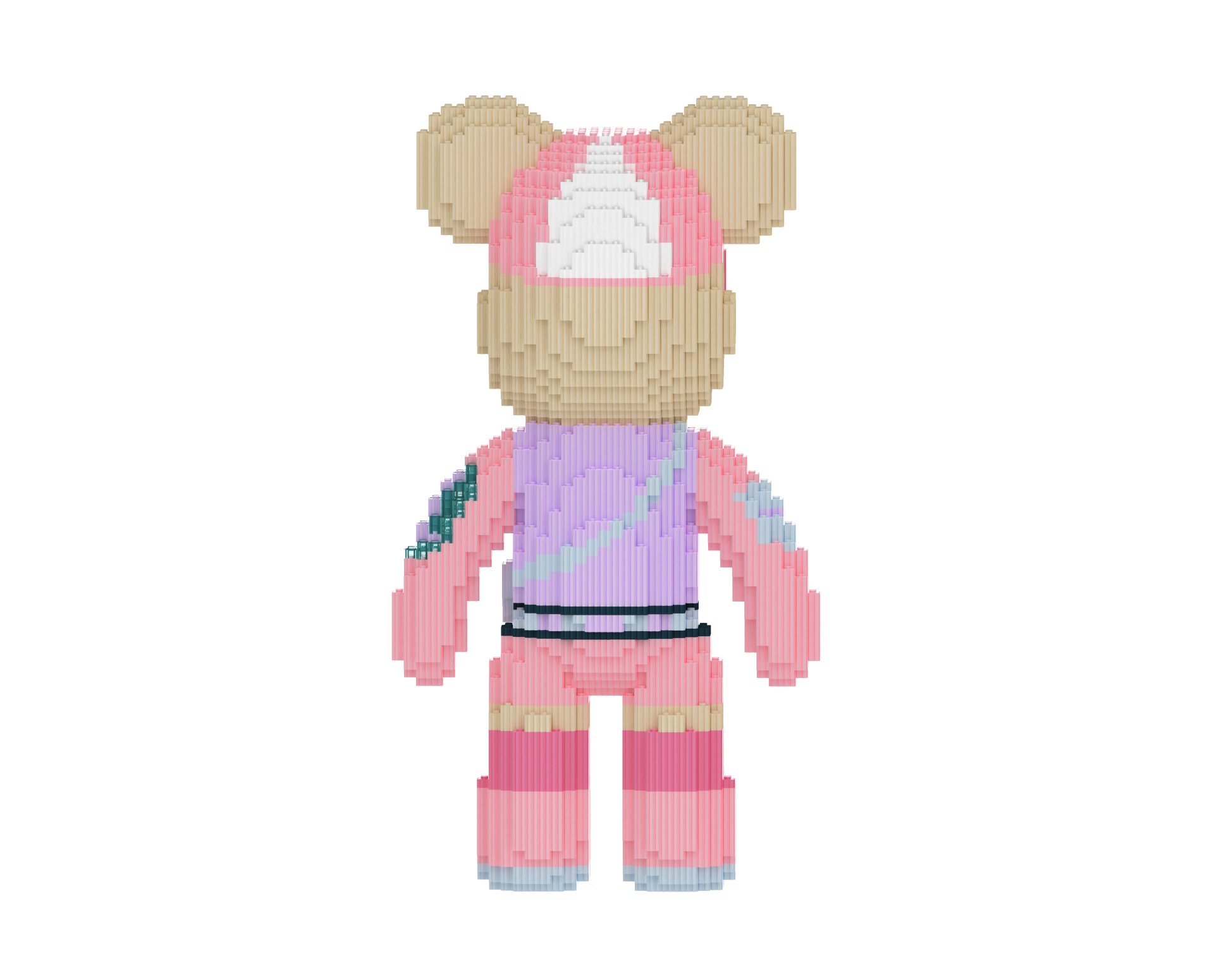 Back bag Toy Bear Building Blocks Kit