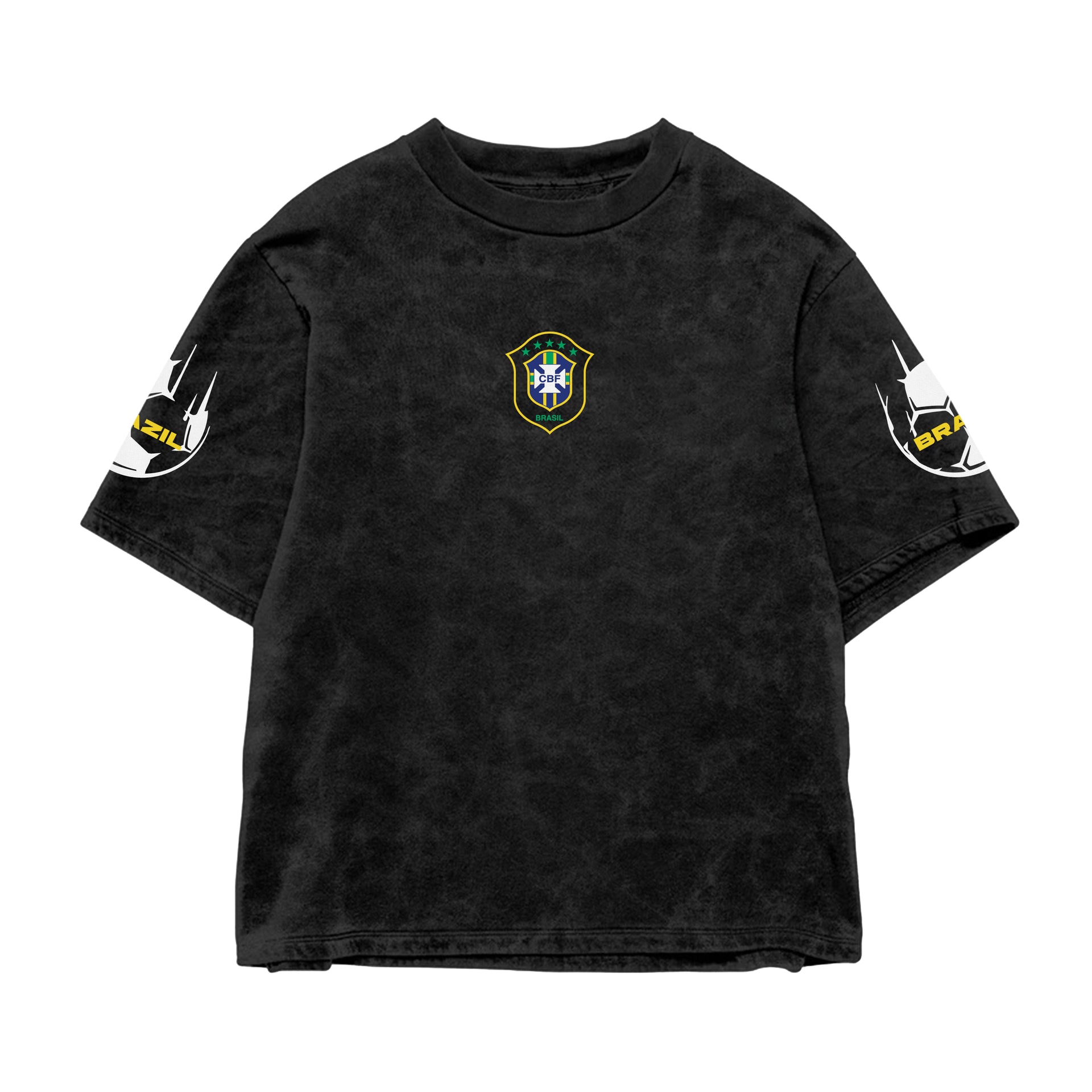 Neymar #10 Brazil Football Vintage Washed Streetwear Shirt