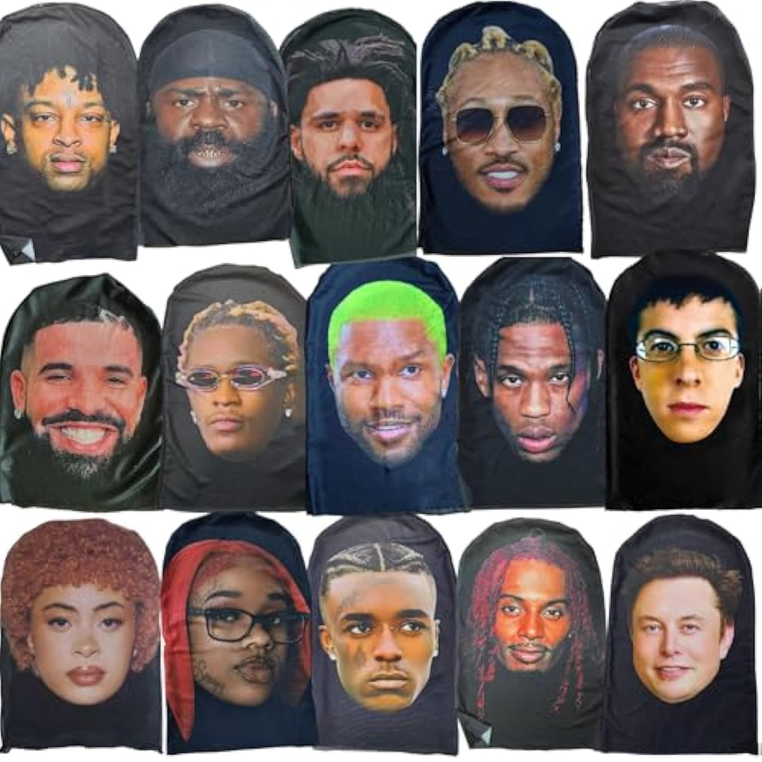 Custom Funny Full Face Mask With Face Personalized Photo