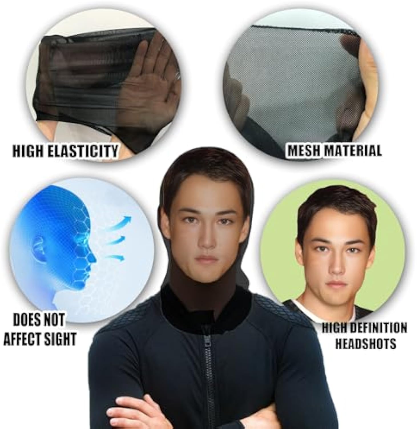 Custom Funny Full Face Mask With Face Personalized Photo