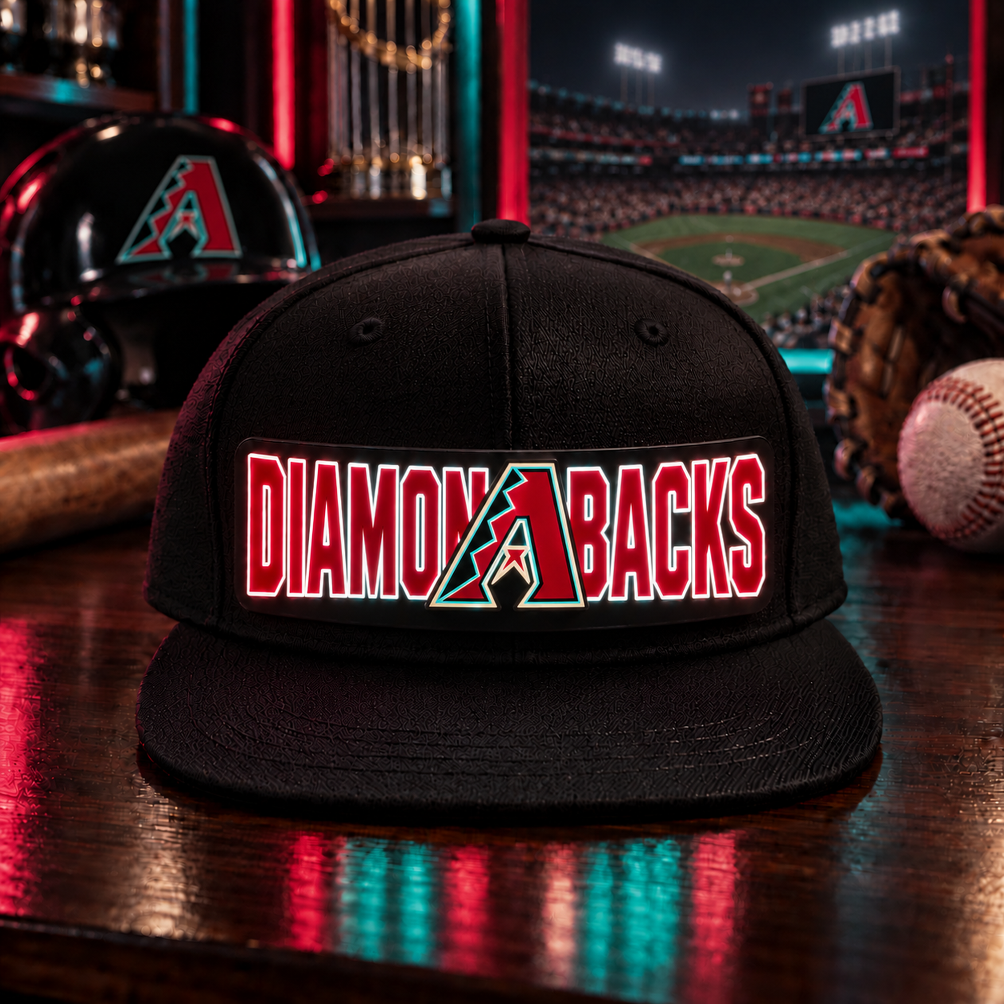 Baseball Fan LED Light-Up Snapback Cap
