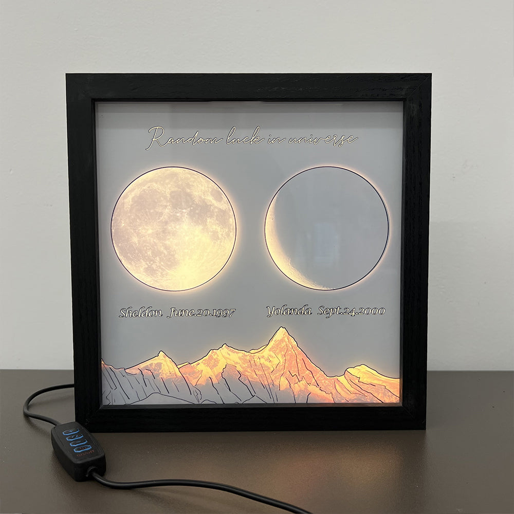 50%OFF🌔Custom Birth Moon Phases LED Box Lamp