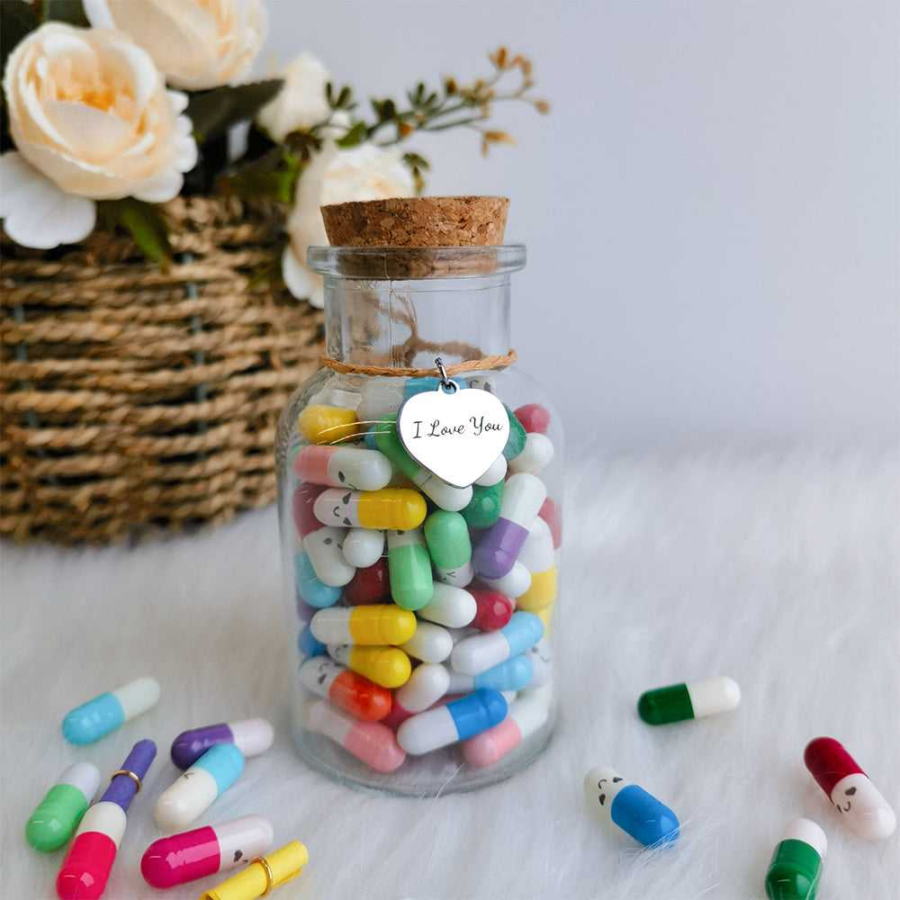 Custom 100 Capsules Letters Message In A Bottle (Mixed Color 🎁)