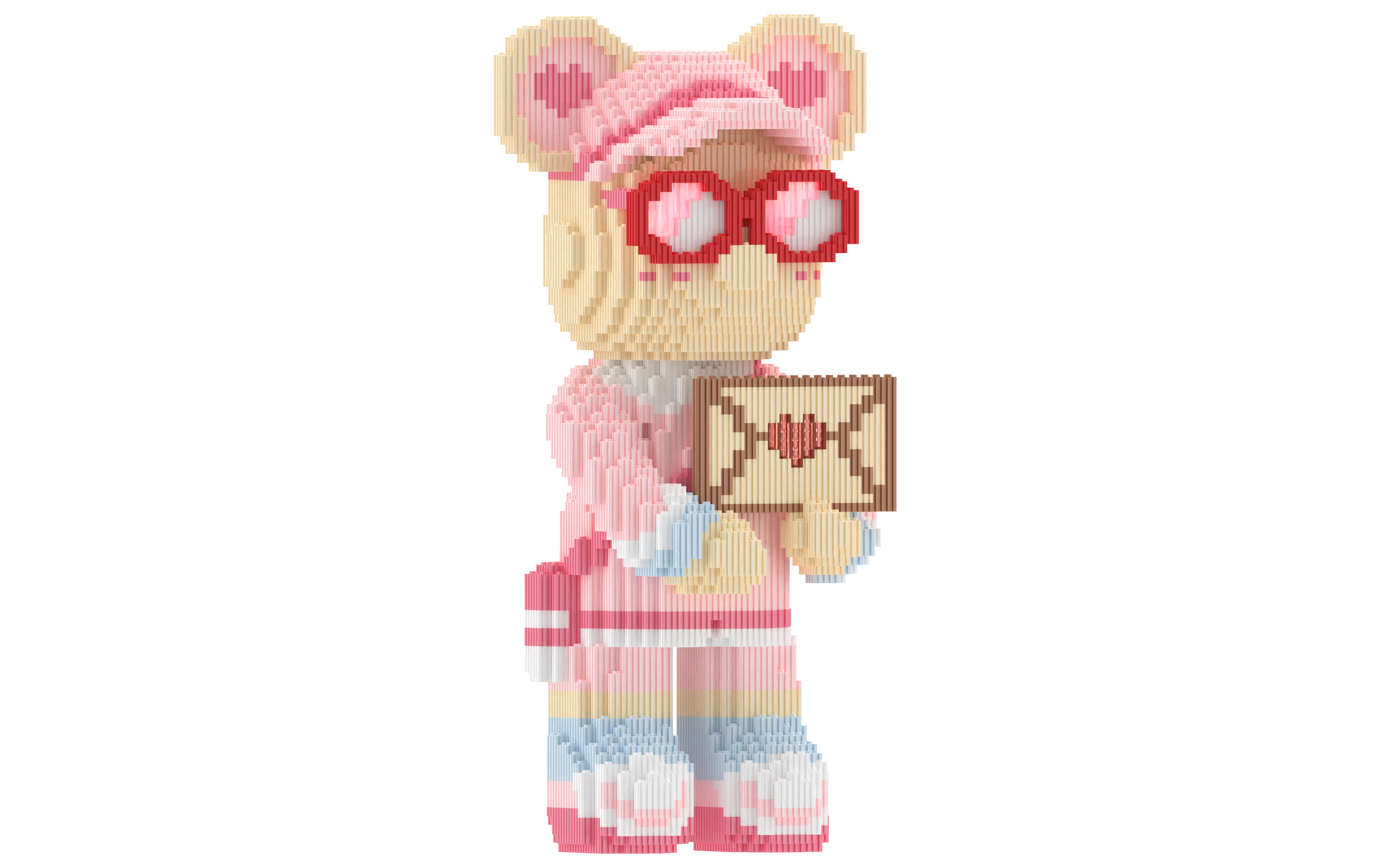 Letter Toy Bear Building Blocks Kit