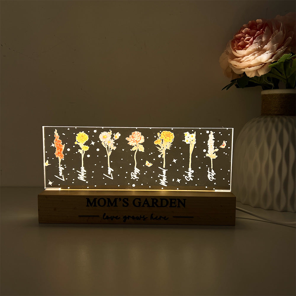 [Copy]50%OFF Birth Month Flower Personalized LED Night Light