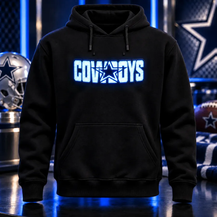 American Football Team LED Light-Up Sweatshirt & Hoodie