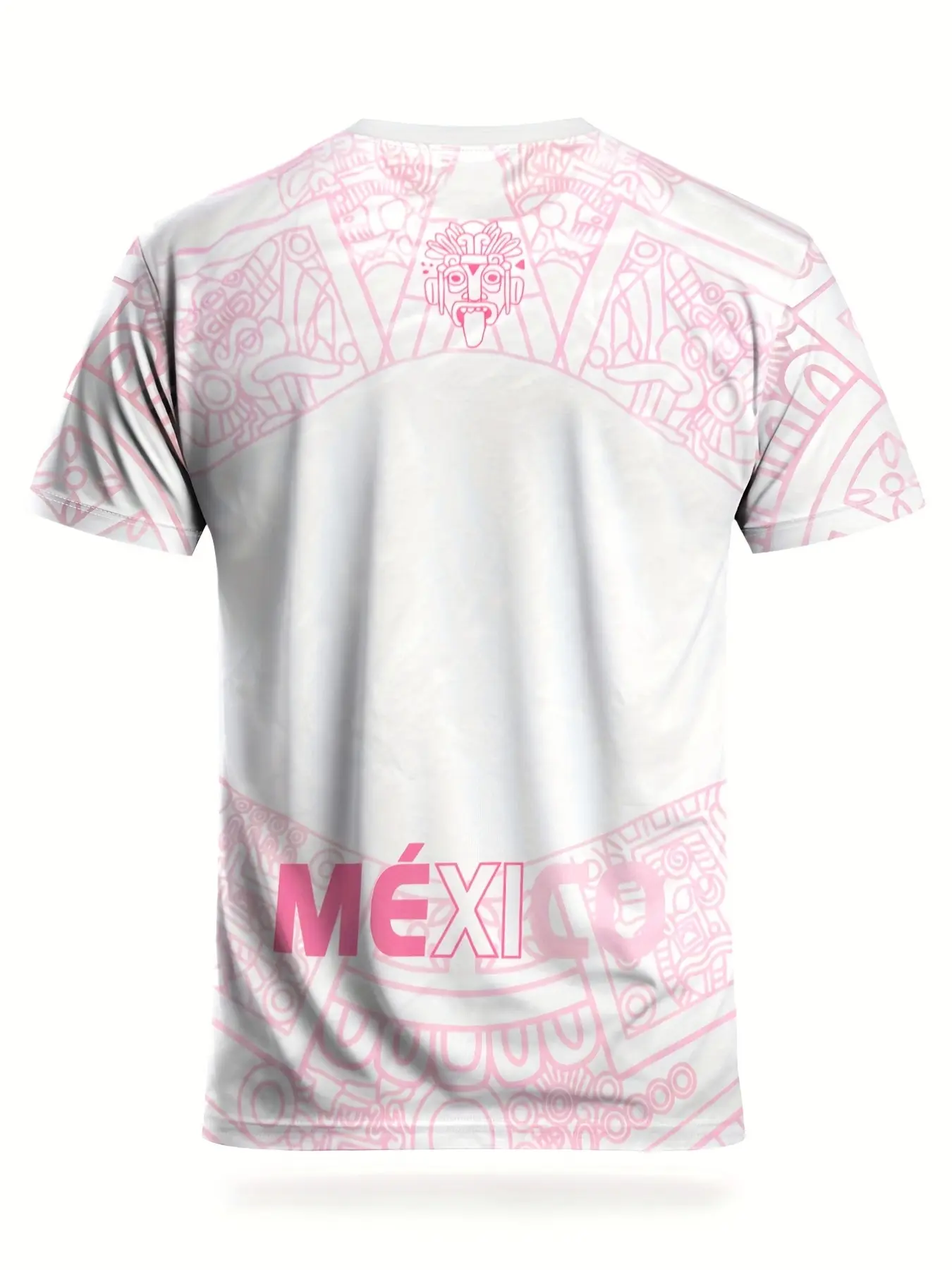 Mexico Pink Aztec Calendar Men's Soccer Jersey - Limited Edition